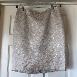 Ann Taylor LOFT metallic pencil skirt